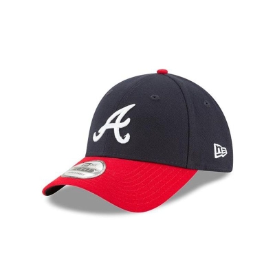 Blue Atlanta Braves Hat - New Era MLB JR The League 9FORTY Adjustable Caps USA7506394